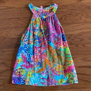 Lilly Pulitzer Silk Keyhole Tank